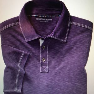 Johnston & Murphy Men’s Slub Polo